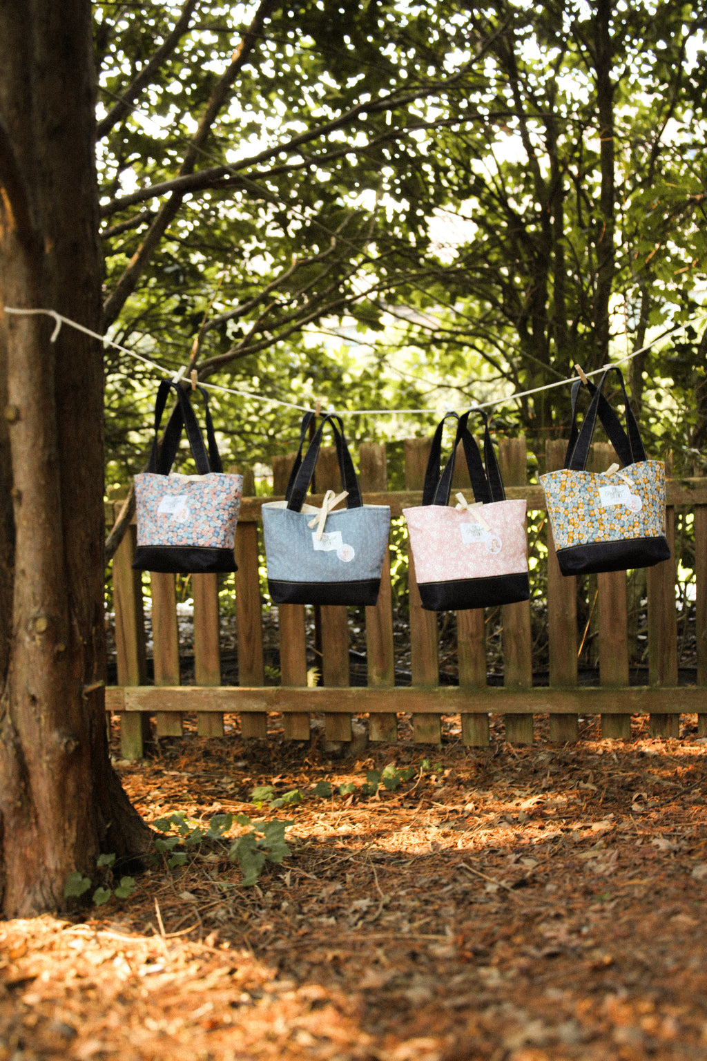 Dusty Denim Blue Tote Bag
