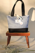Dusty Denim Blue Tote Bag