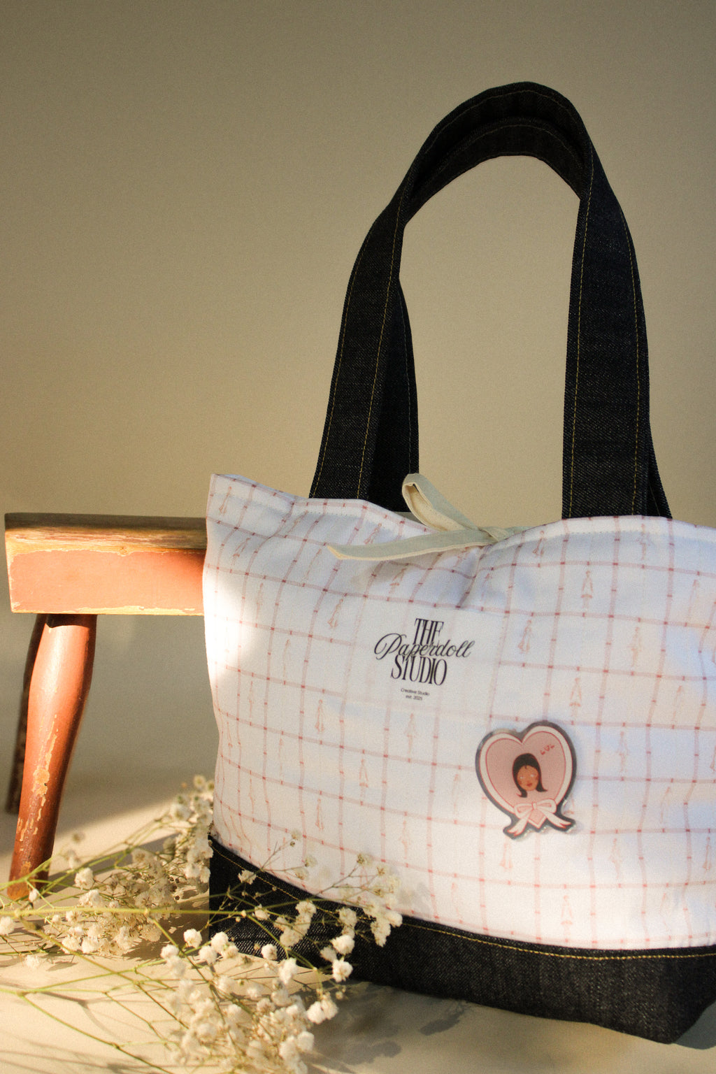 Country and Denim Tote Bag