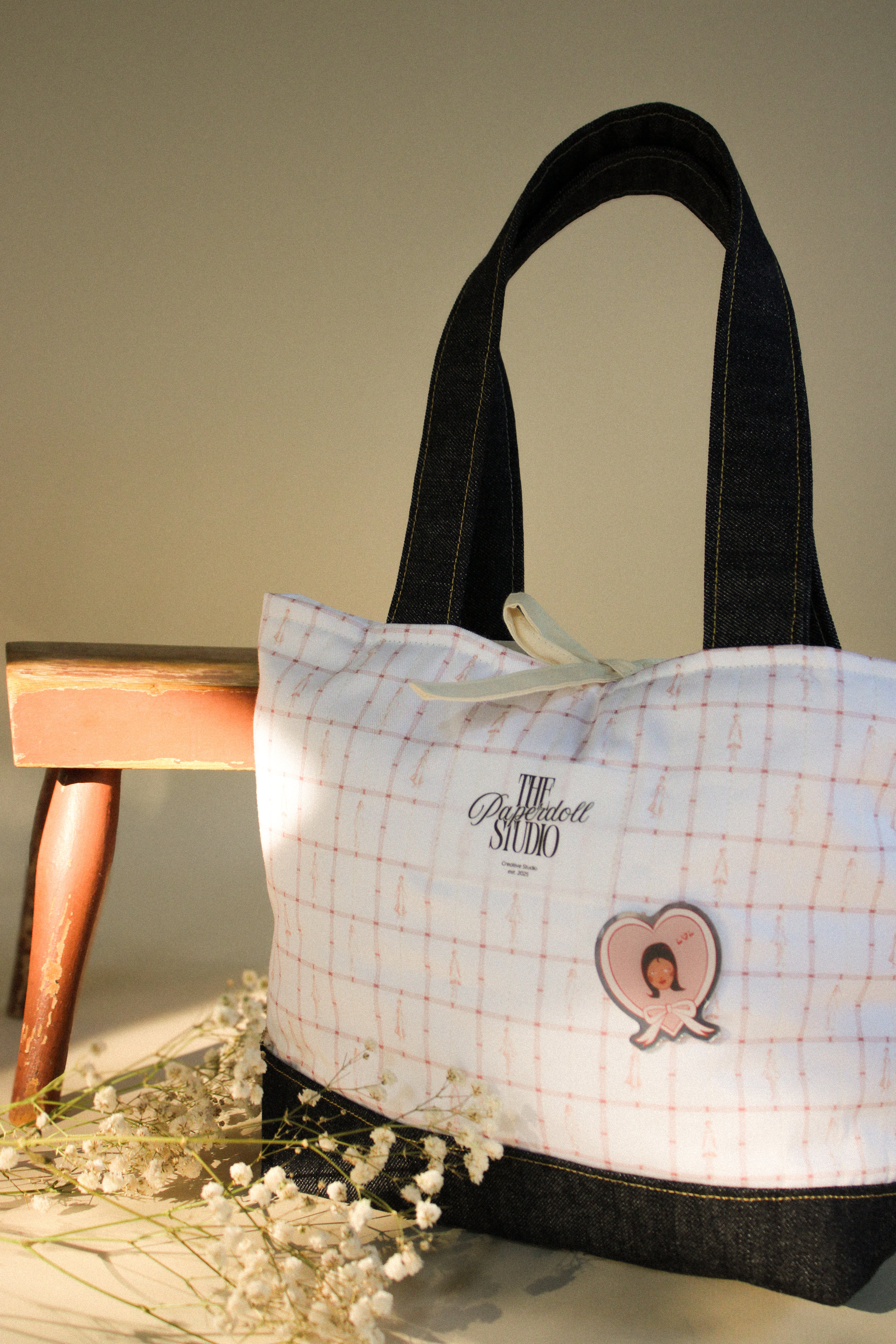 Country and Denim Tote Bag
