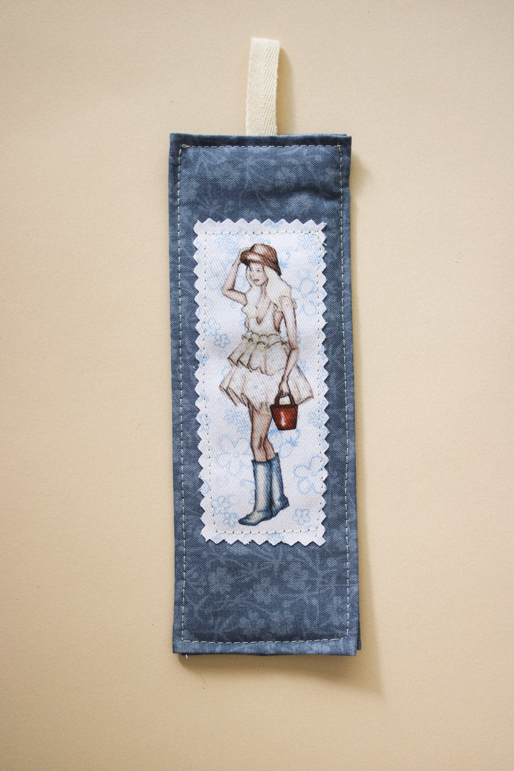 Blue and Blonde Liberty Bookmark