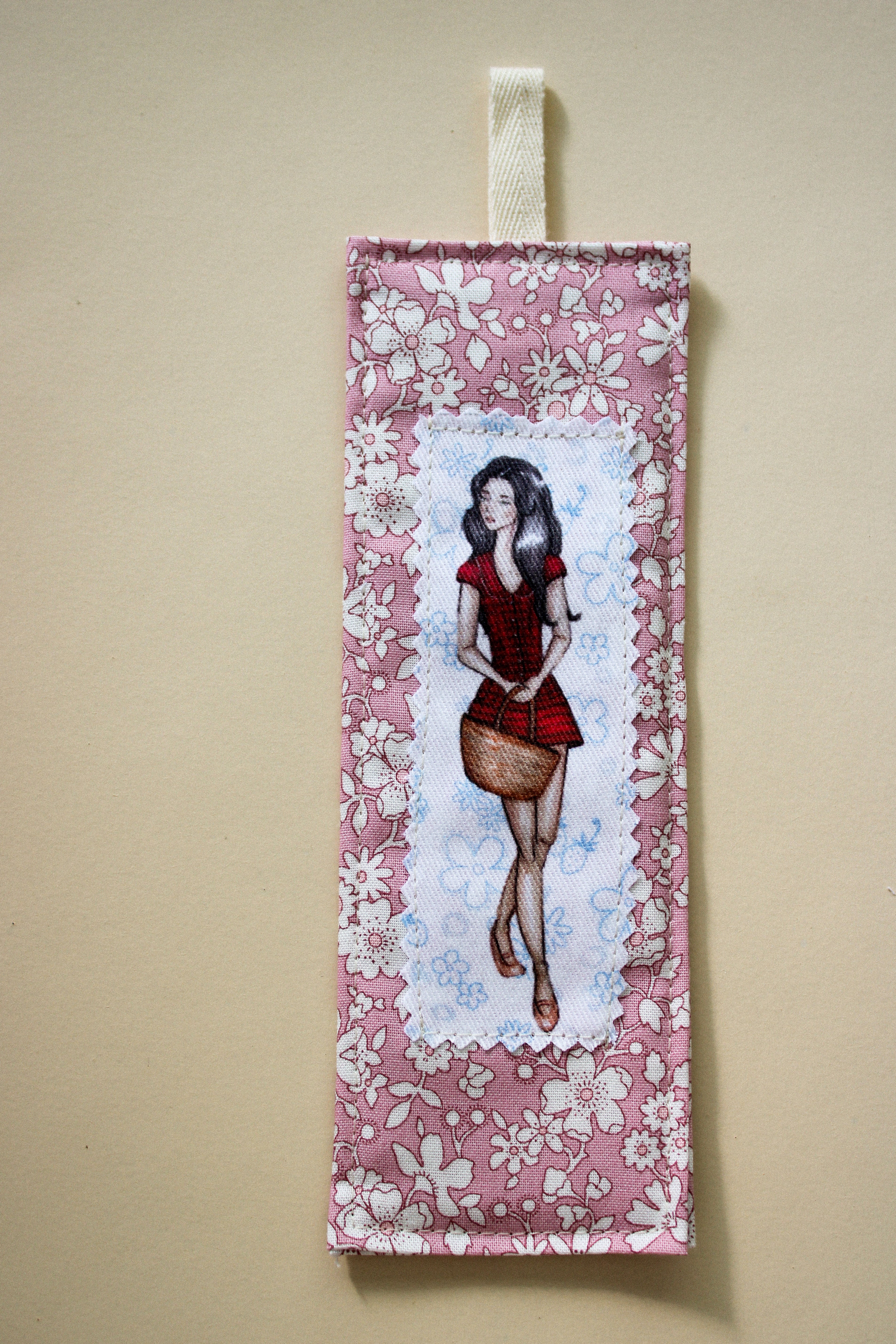 Liberty Pink Brunette Bookmark