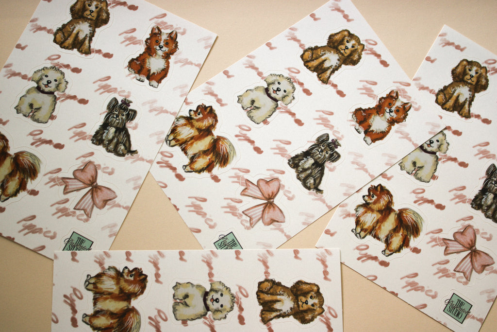 Lovely Dogs Sticker Sheet