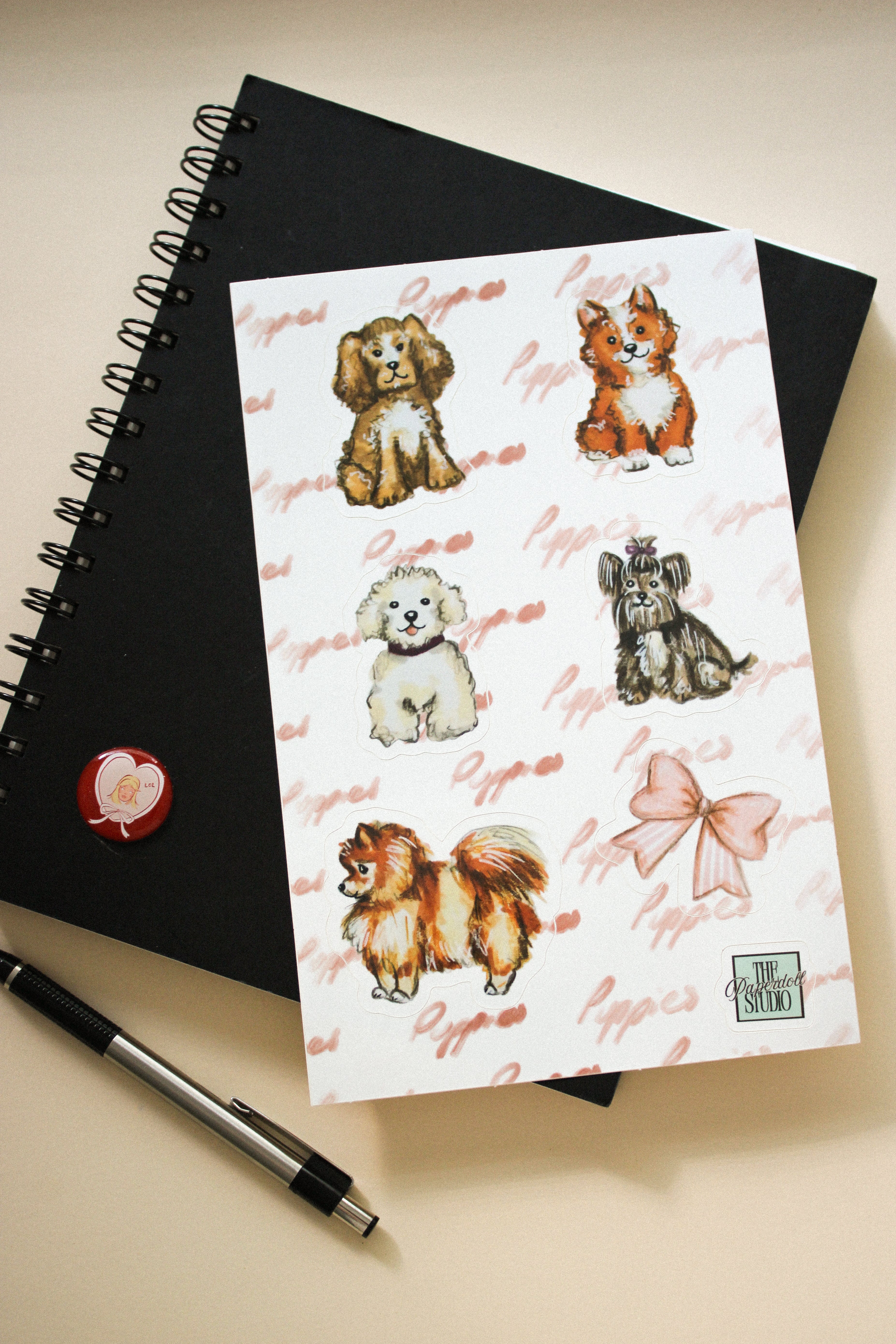 Lovely Dogs Sticker Sheet