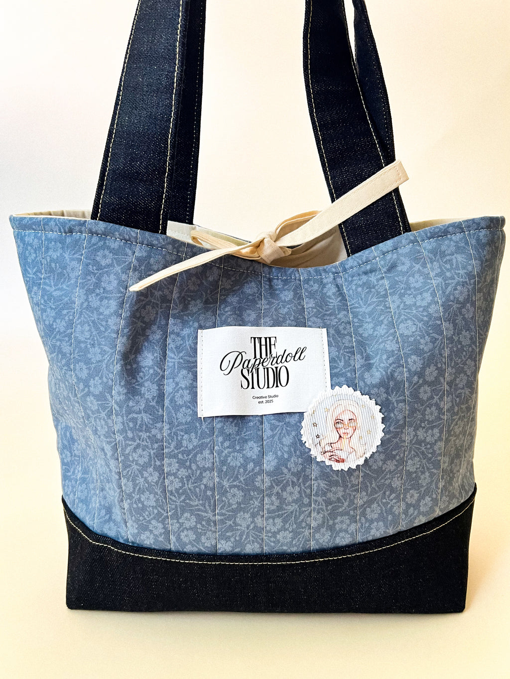 Blue & Denim Tote Bag