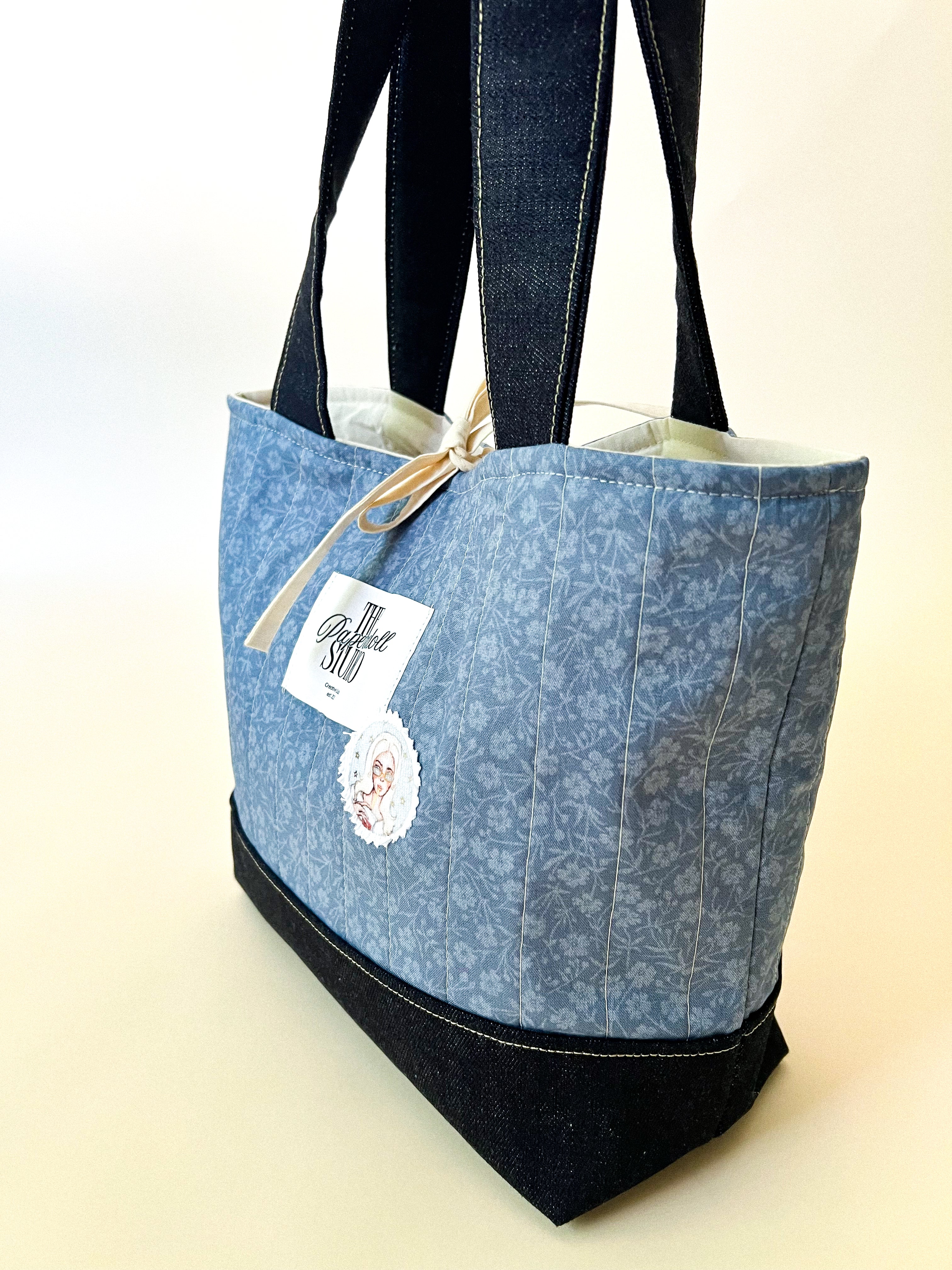 Blue & Denim Tote Bag