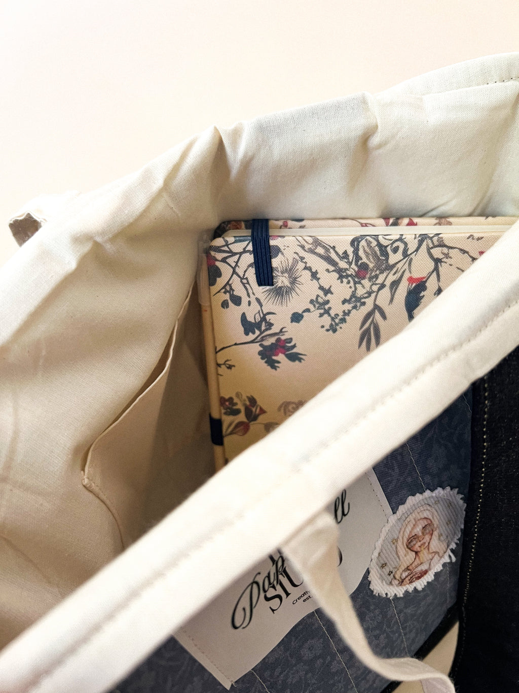 Blue & Denim Tote Bag