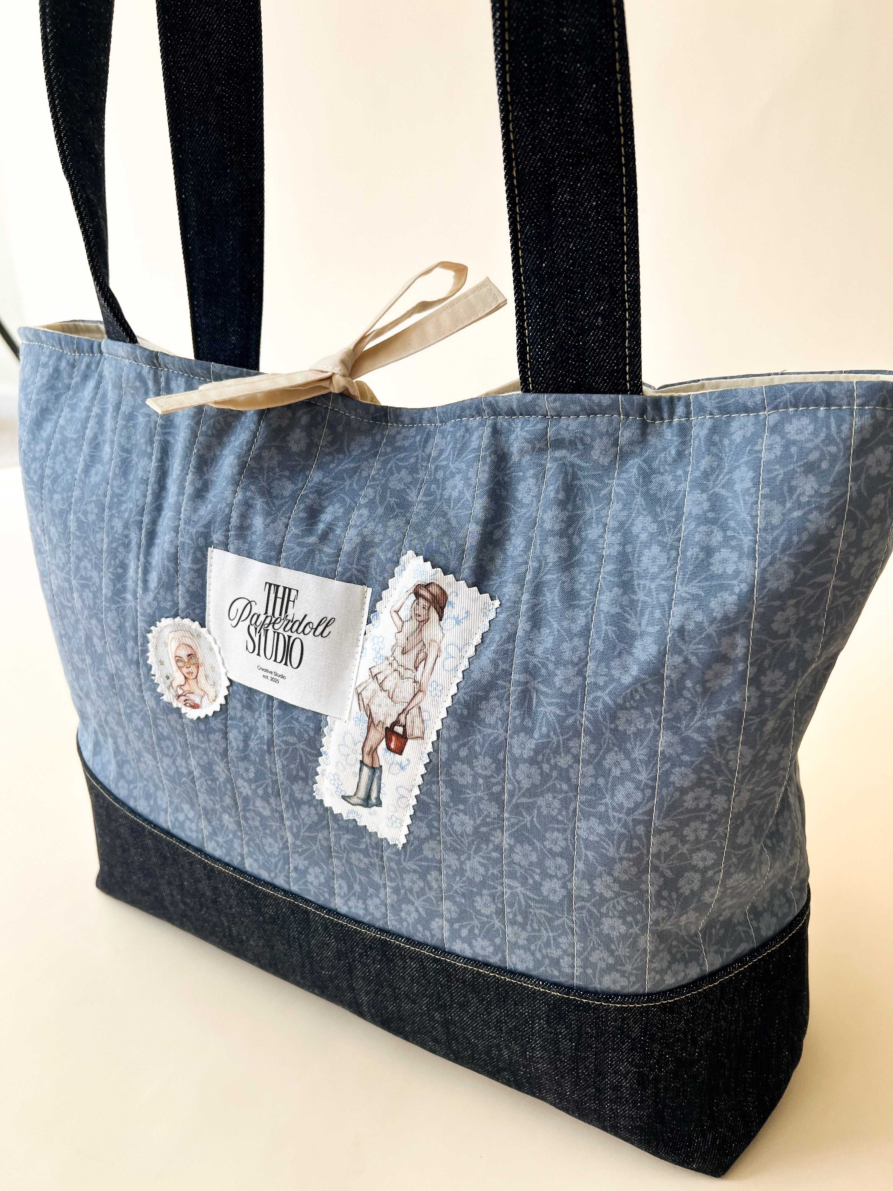 Blue & Denim, Big Tote Bag