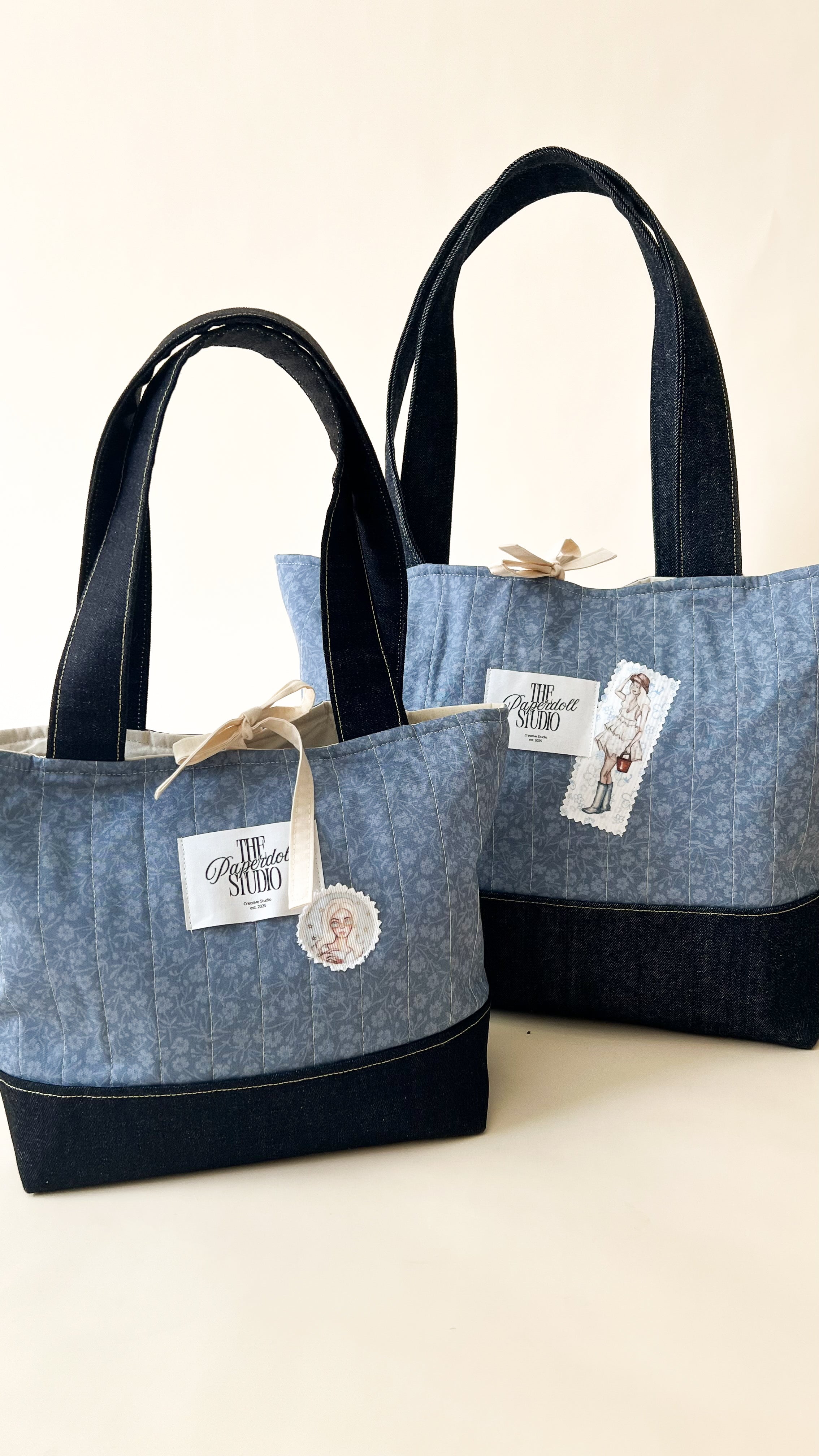 Blue & Denim, Big Tote Bag