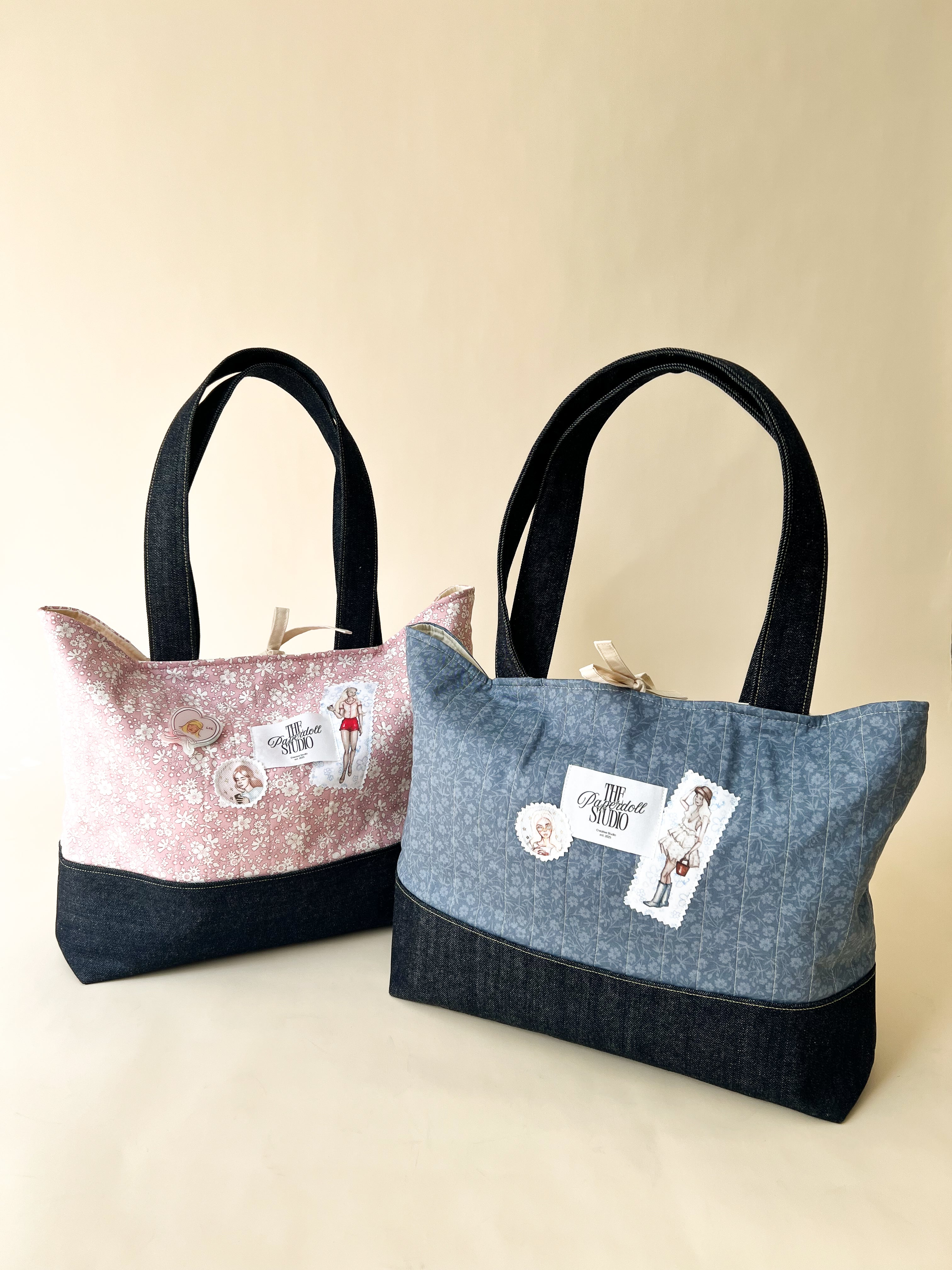 Blue & Denim, Big Tote Bag
