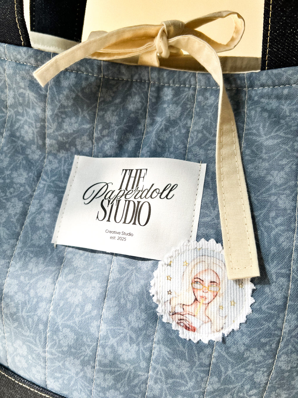 Blue & Denim Tote Bag