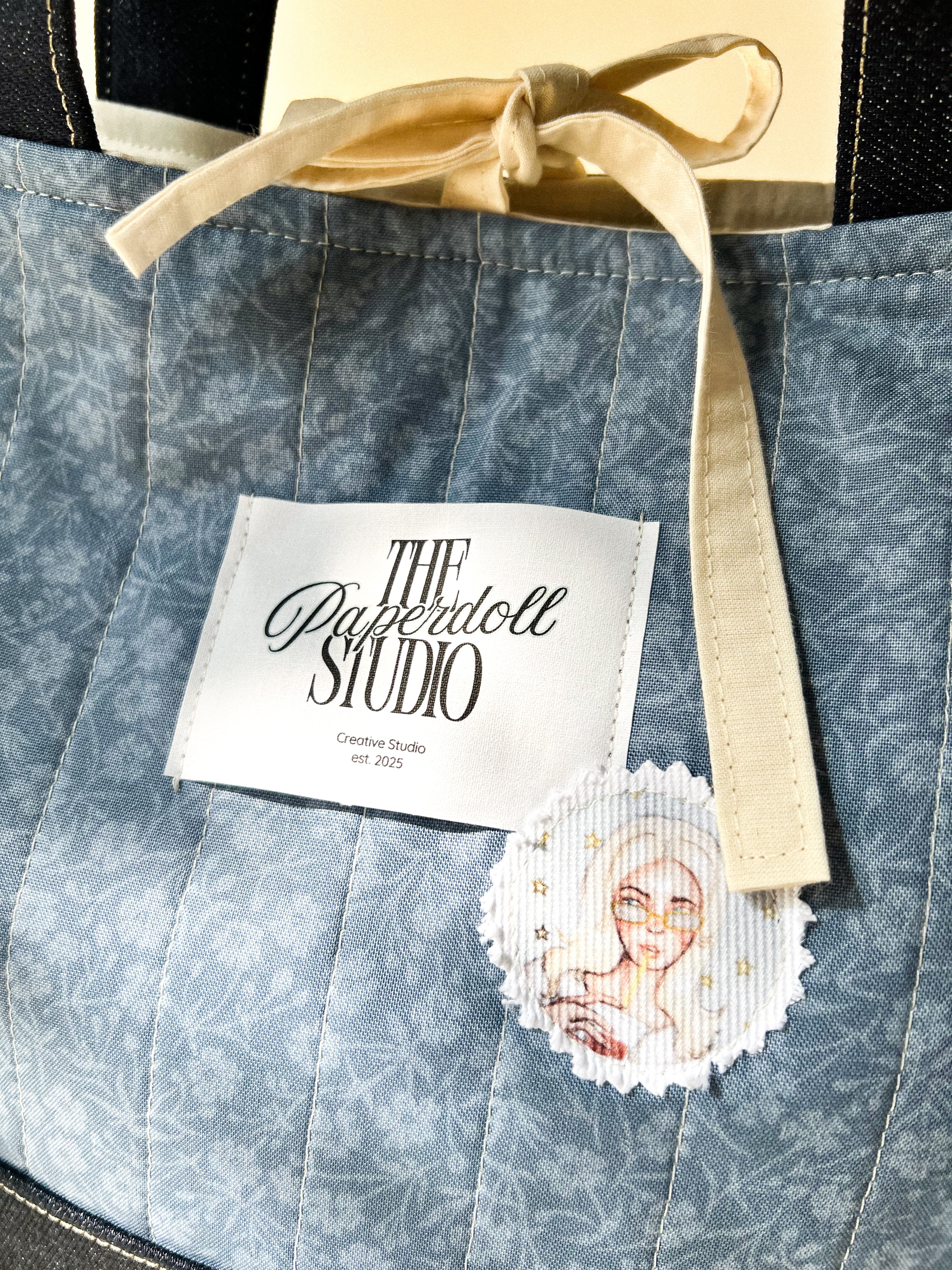 Blue & Denim Tote Bag