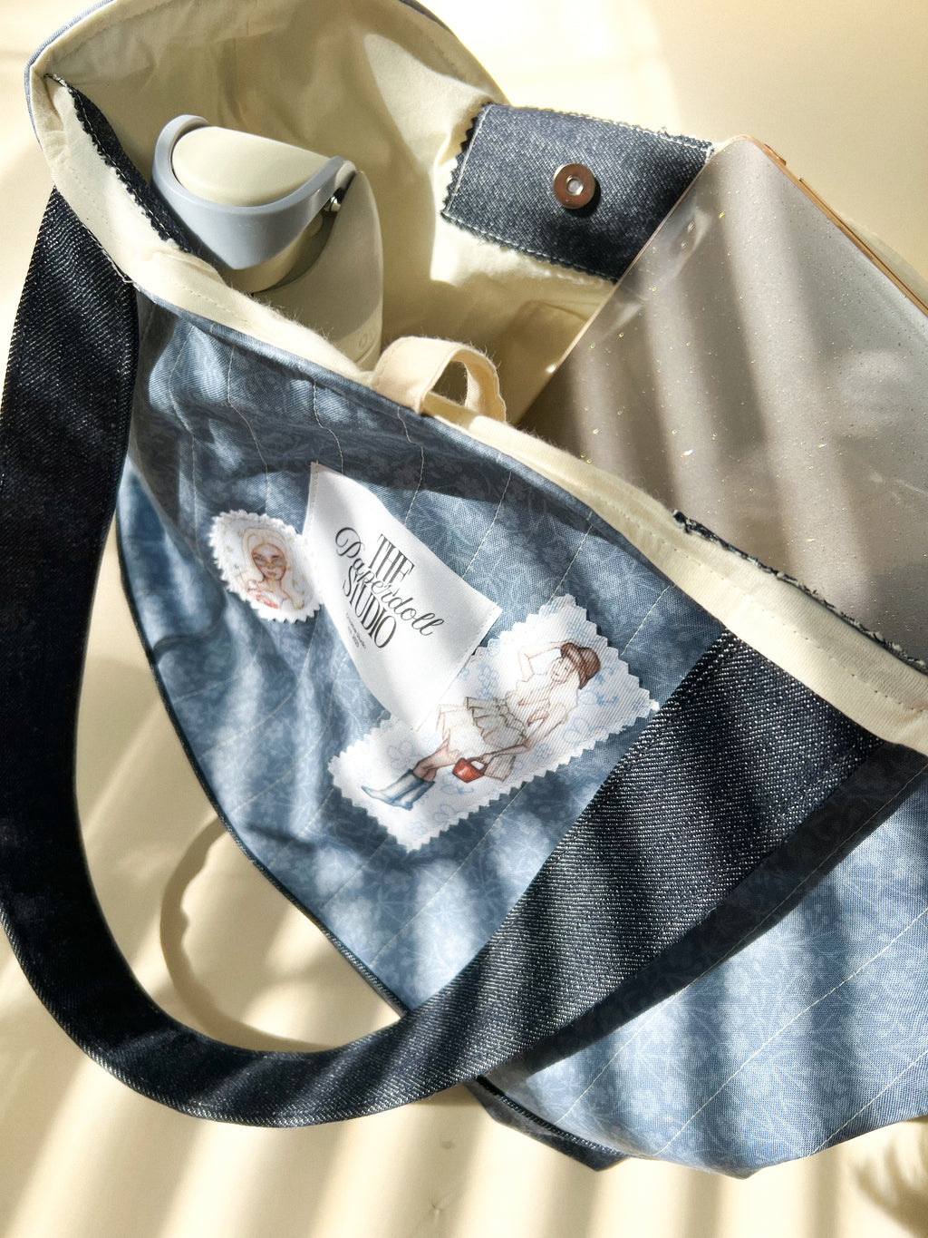 Blue & Denim, Big Tote Bag